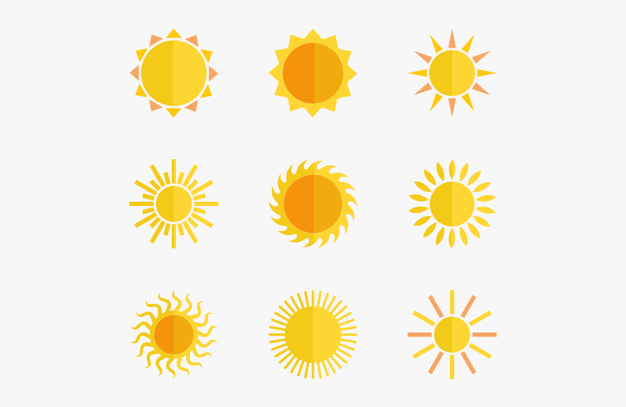 Sun Icon Elements - Sun Icon, Transparent Clipart