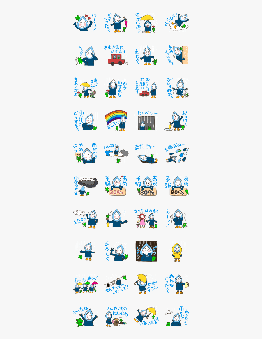 Rain Drop And Frog On Rainy Day, Transparent Clipart