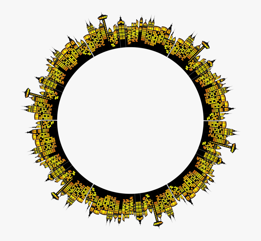 Leaf,symmetry,text - City Frame, Transparent Clipart