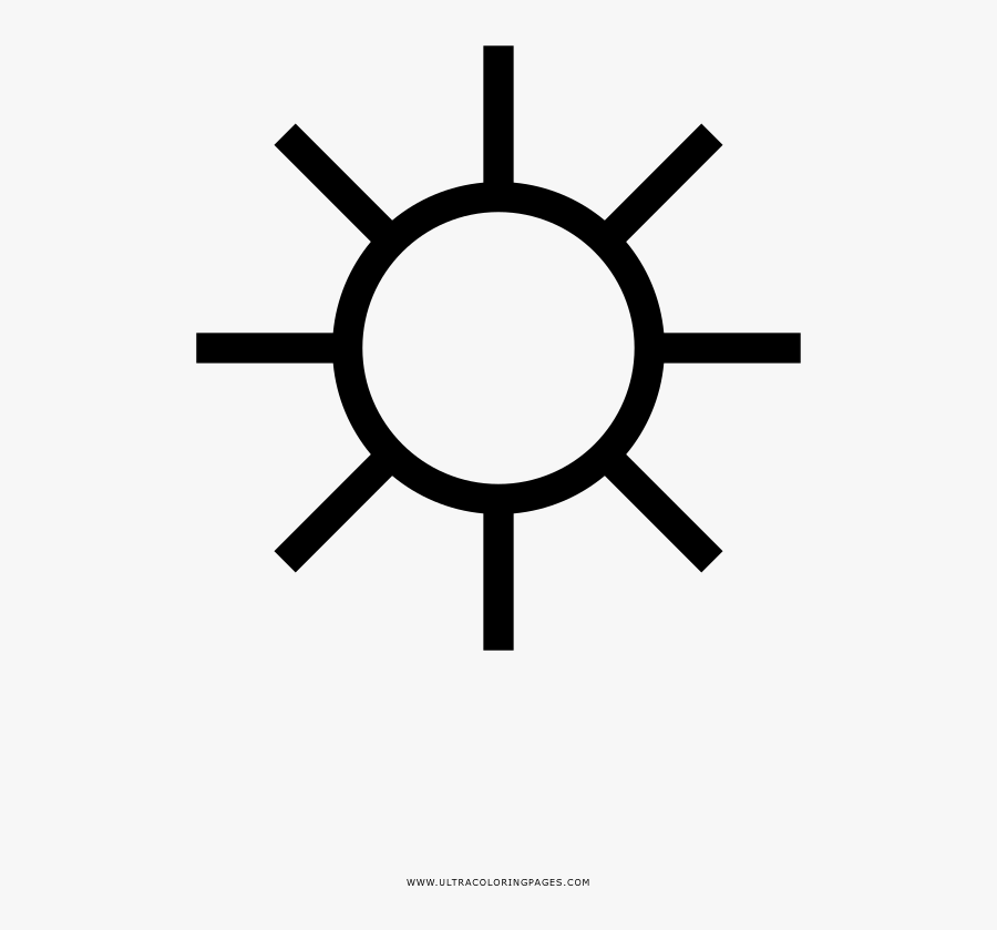 Sunny Coloring Page - 変電 所 地図 記号, Transparent Clipart