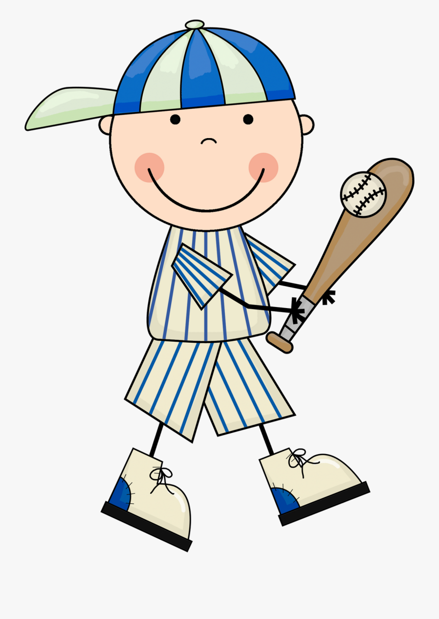 Transparent Hitting Clipart - Clipart Baseball Kid, Transparent Clipart