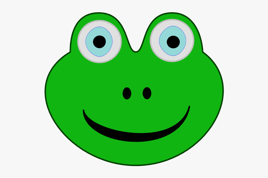 Frog - Clipart - Frog Head Clipart, Transparent Clipart