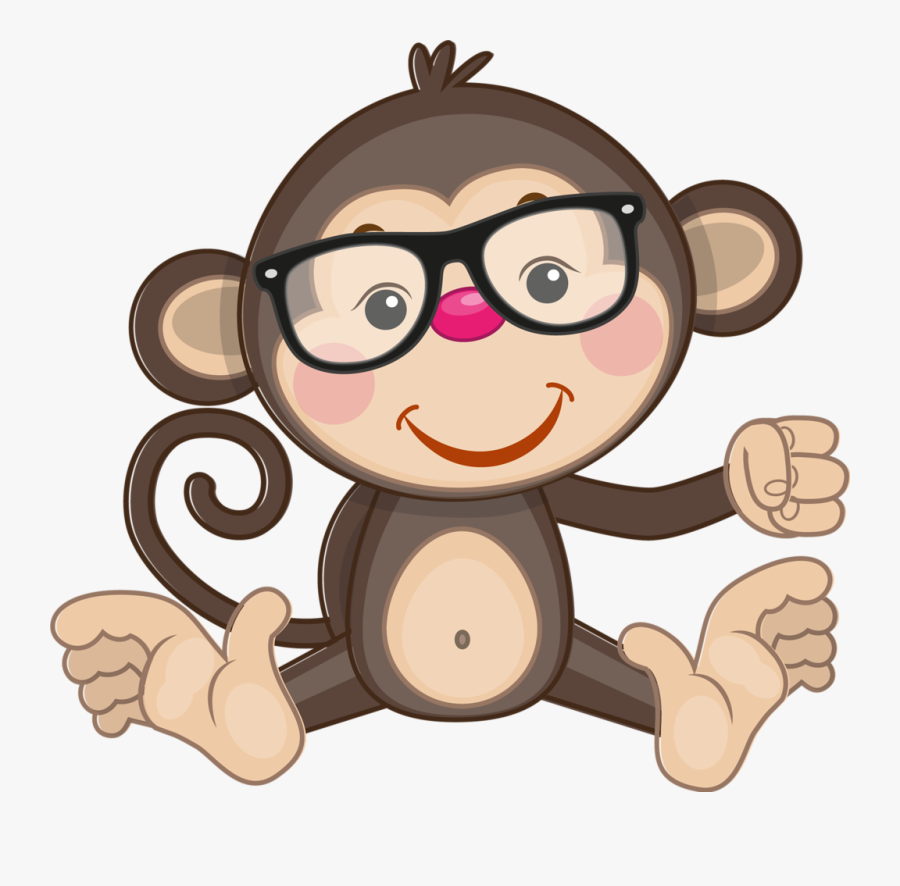 Transparent Cute Monkeys Clipart - Monkey Couple Cartoon, Transparent Clipart