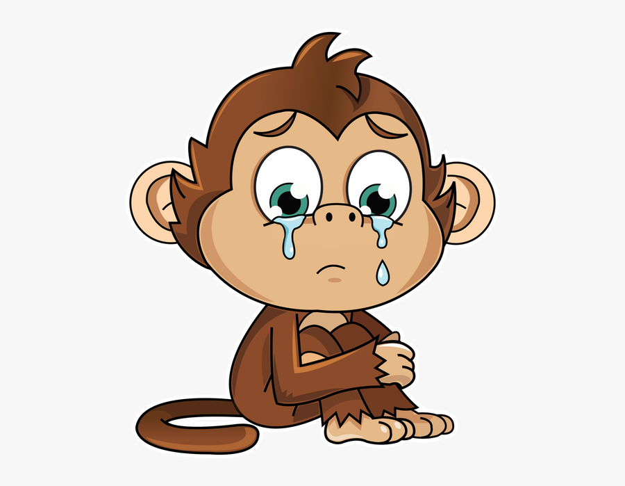 Transparent Cute Monkey Clipart - Animational Monkey Stickers, Transparent Clipart