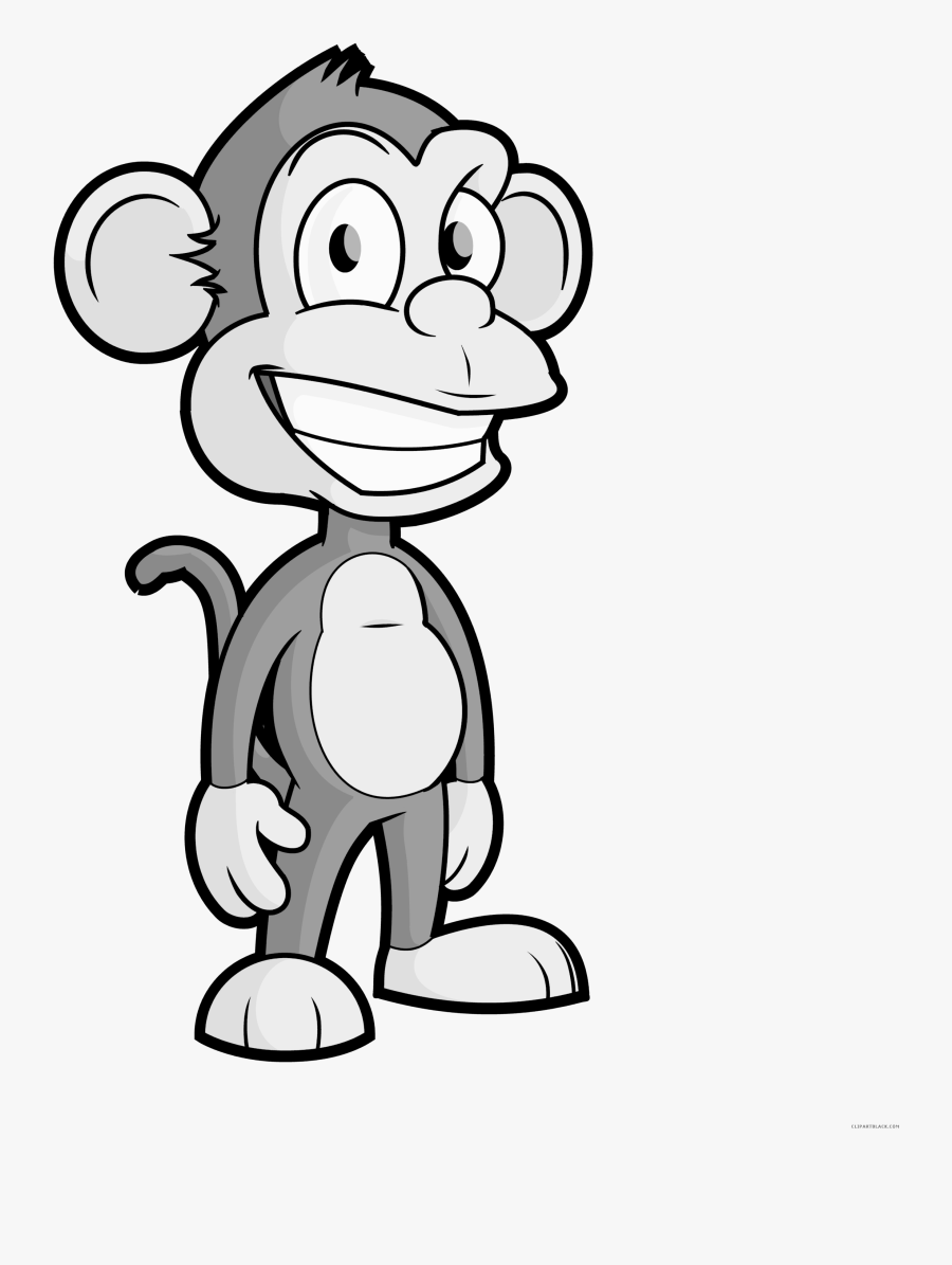 Cartoon Monkey Clipart - Cartoon Monkey Vector Png, Transparent Clipart