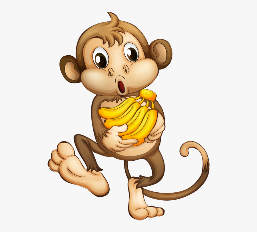 Cartoon Monkeys, Transparent Clipart