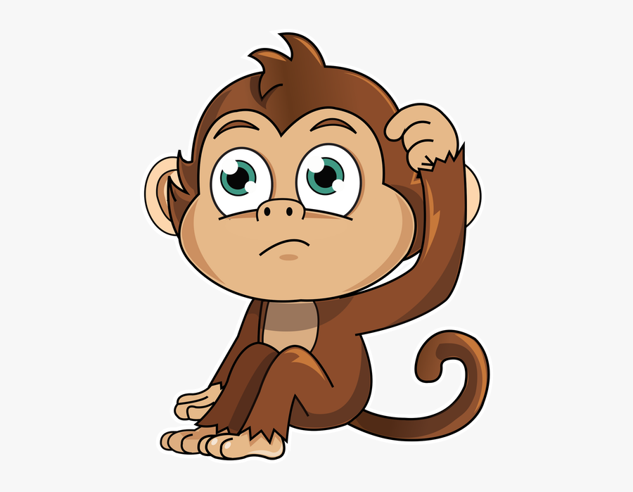 Transparent Silly Monkey Clipart - Monkey Stickers, Transparent Clipart