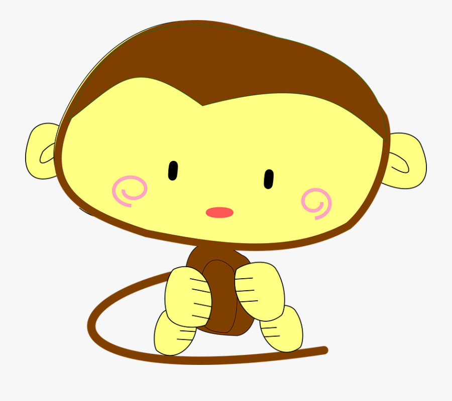 Why Are Women So Mean To One Another - Cute Monkey, Transparent Clipart