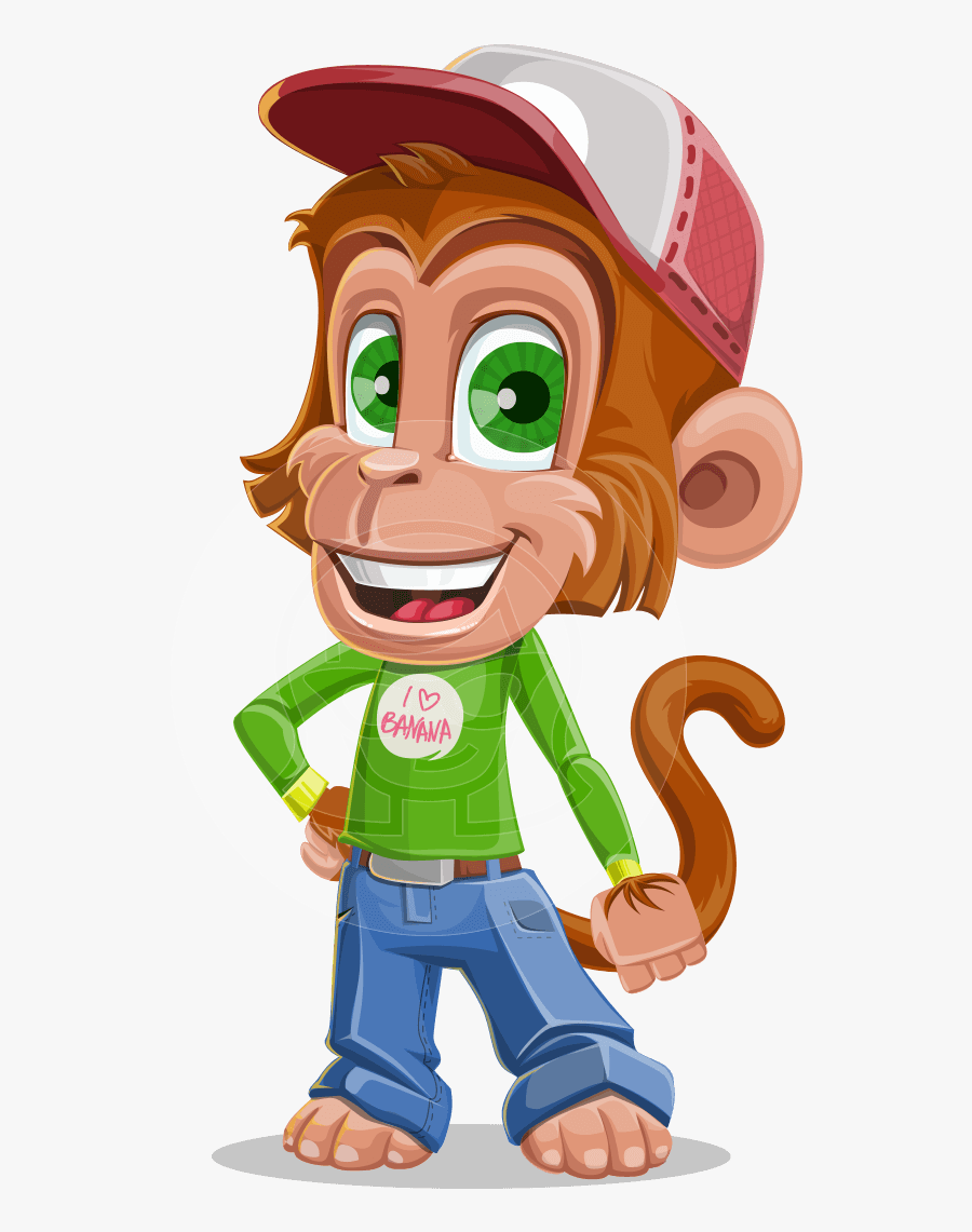 Monkeys Clipart Character - Monkey Characters, Transparent Clipart