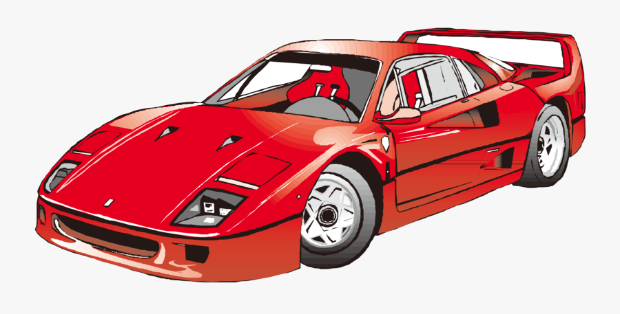 Clip Art Ferrari Clip Art Painted - Car Clip Art, Transparent Clipart