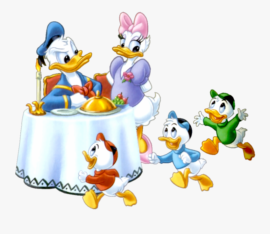Pals Together Clipart - Cartoon Donald Duck Family, Transparent Clipart