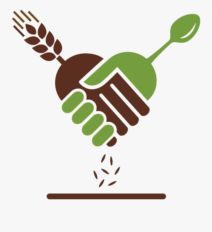 Safe Food For All - Shaking Hands Forming Heart, Transparent Clipart