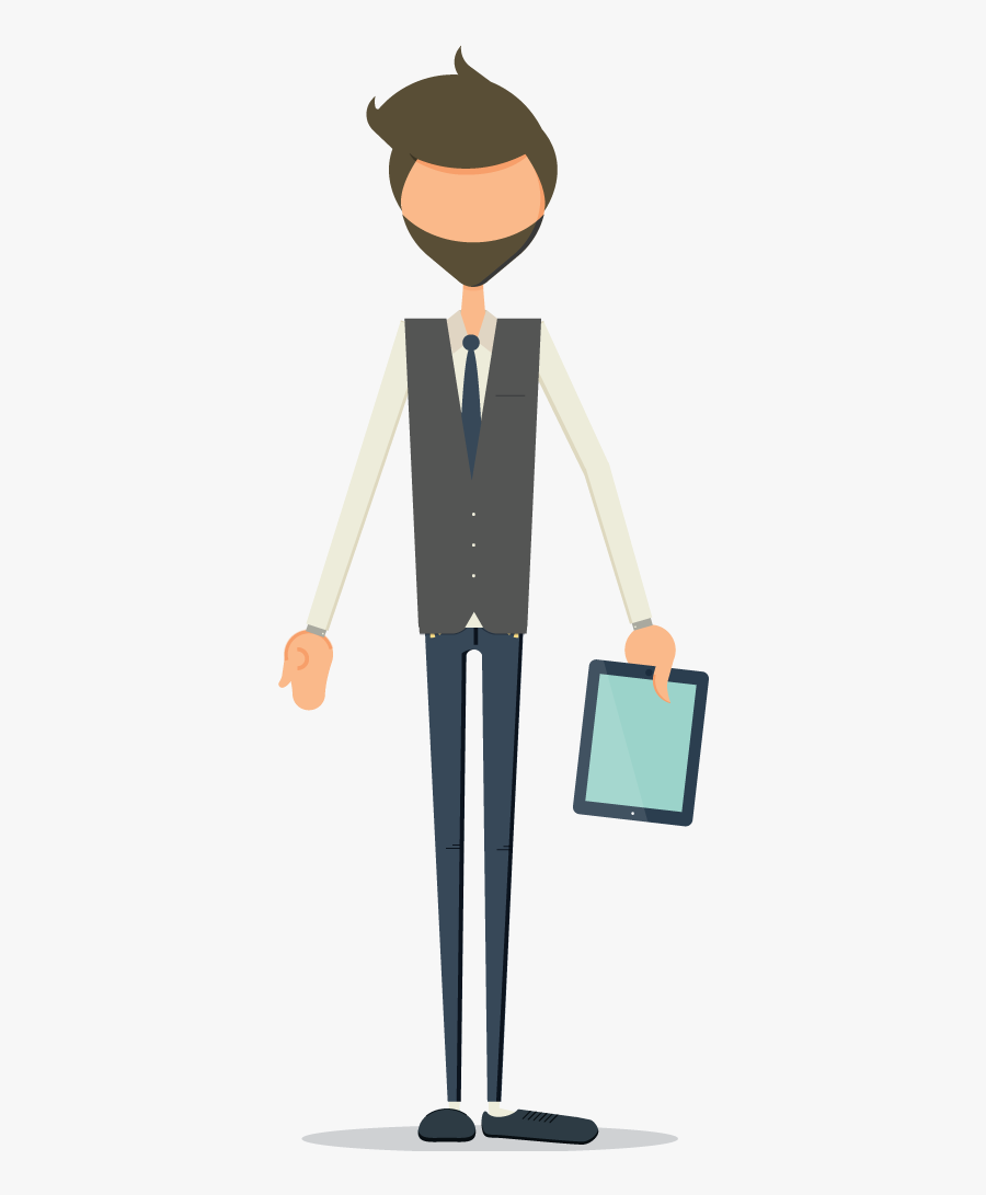 Man Character - Cartoon, Transparent Clipart