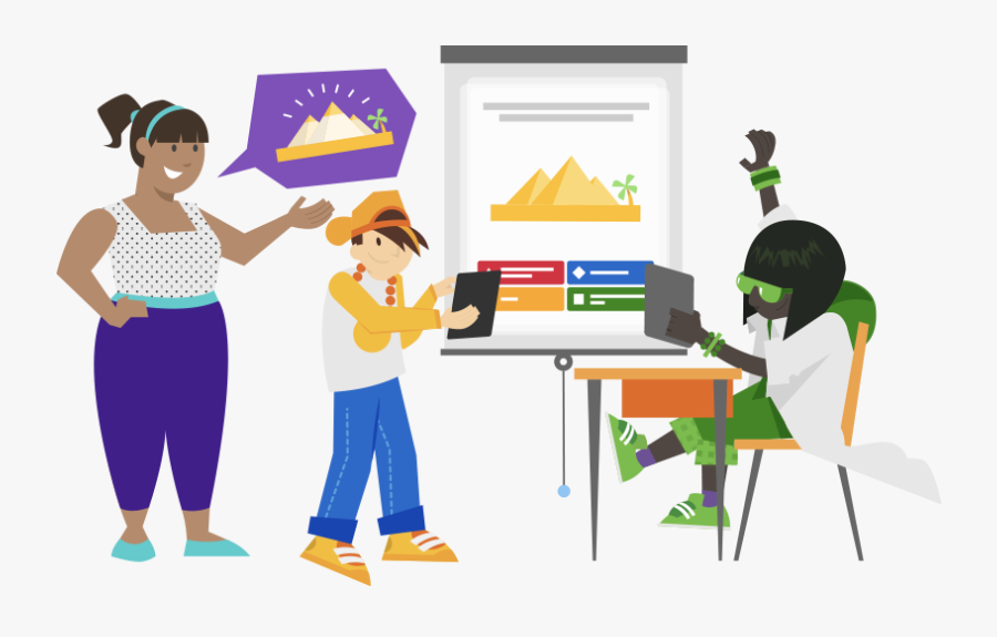 Students Creating Kahoots, Transparent Clipart