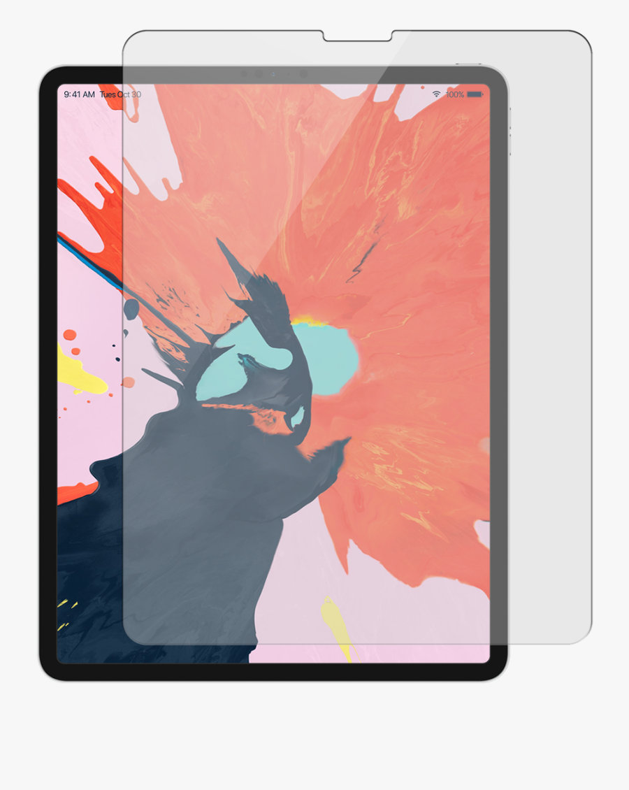 Targus Tempered Glass Screen Protector For Ipad Pro - Ipad Pro 2018 Mock Up, Transparent Clipart