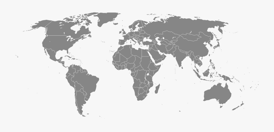 World Map Clipart Us - North Korea To Australia, Transparent Clipart