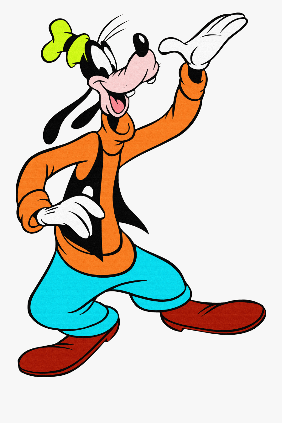 Goofy Disney Cartoon Characters - Drawing On Mickey Mouse Goofy, Transparent Clipart
