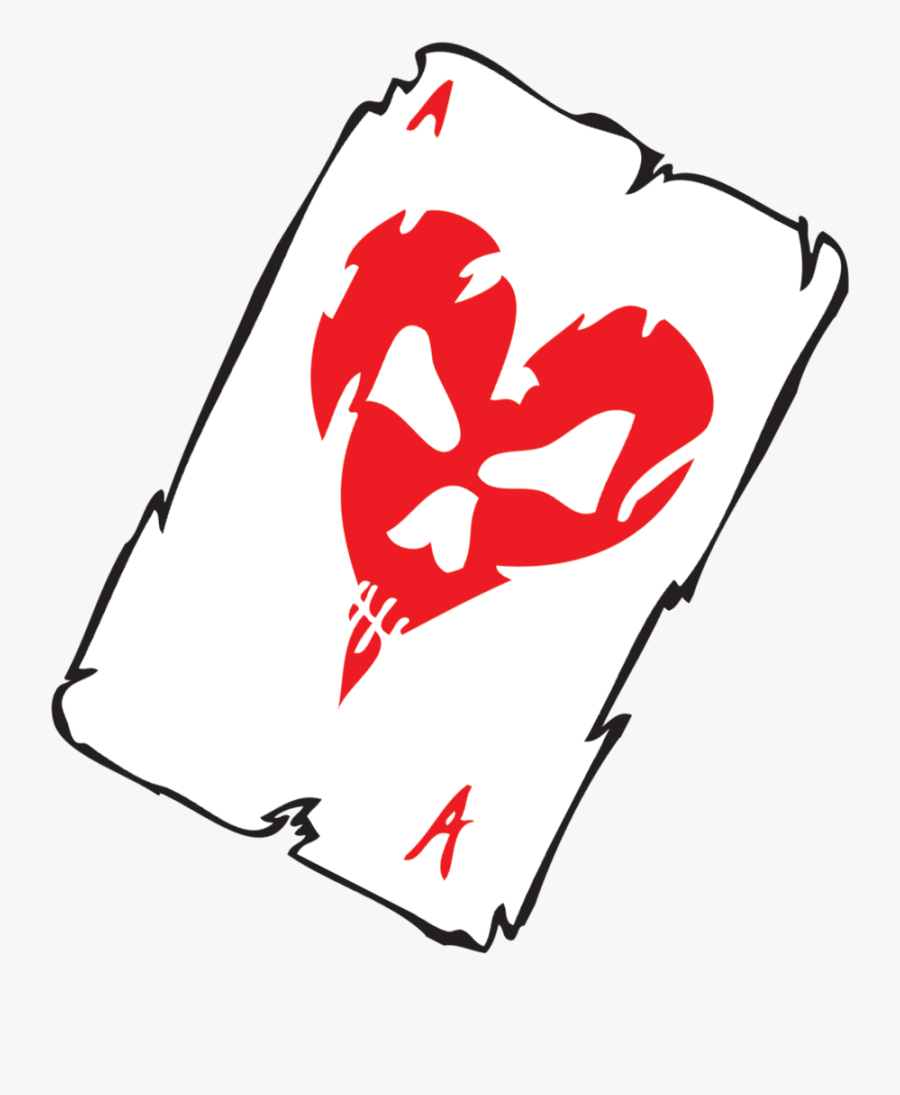 Transparent Deck Of Cards Clipart - Ace Of Hearts Card Transparent, Transparent Clipart