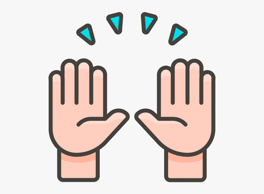 Nails Emoji Png -raising Hands Emoji - Manos Arriba Png, Transparent Clipart