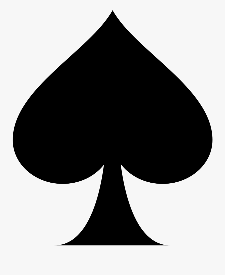 Playing Card Ace Of Spades Suit Clip Art - Ace Of Spades Clipart, Transparent Clipart