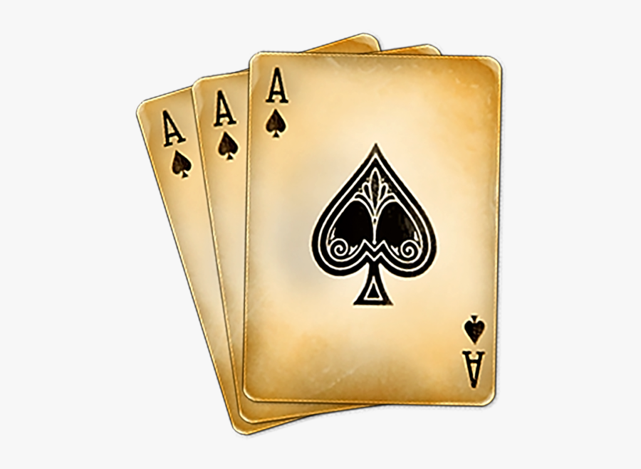 Poker Clipart Deck Card - Playing Cards Ace Of Spades, Transparent Clipart