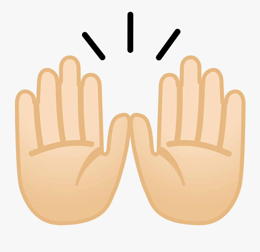 Download Svg Download Png - Transparent Background Raised Hand Emoji, Transparent Clipart