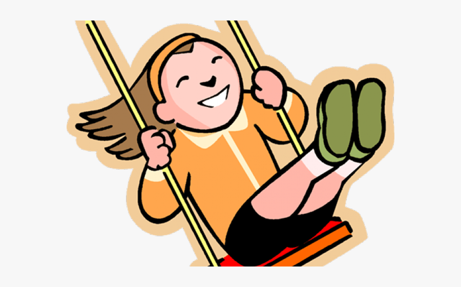 Swing Clipart Transparent - Kid On Swing Clipart, Transparent Clipart