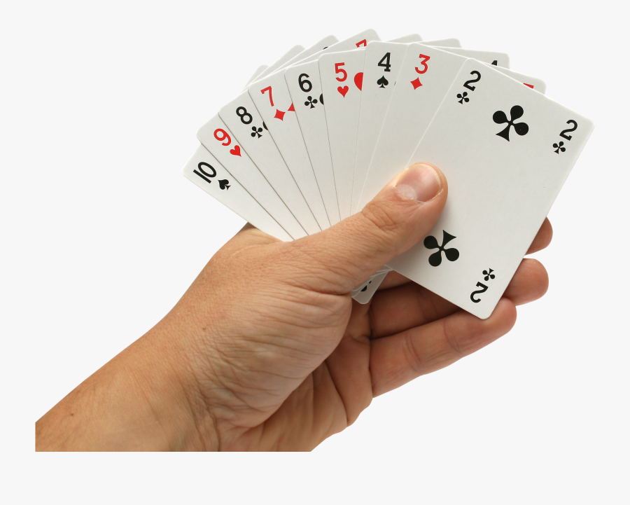 Transparent Casino Cards Png - Playing Cards In Hand Png, Transparent Clipart
