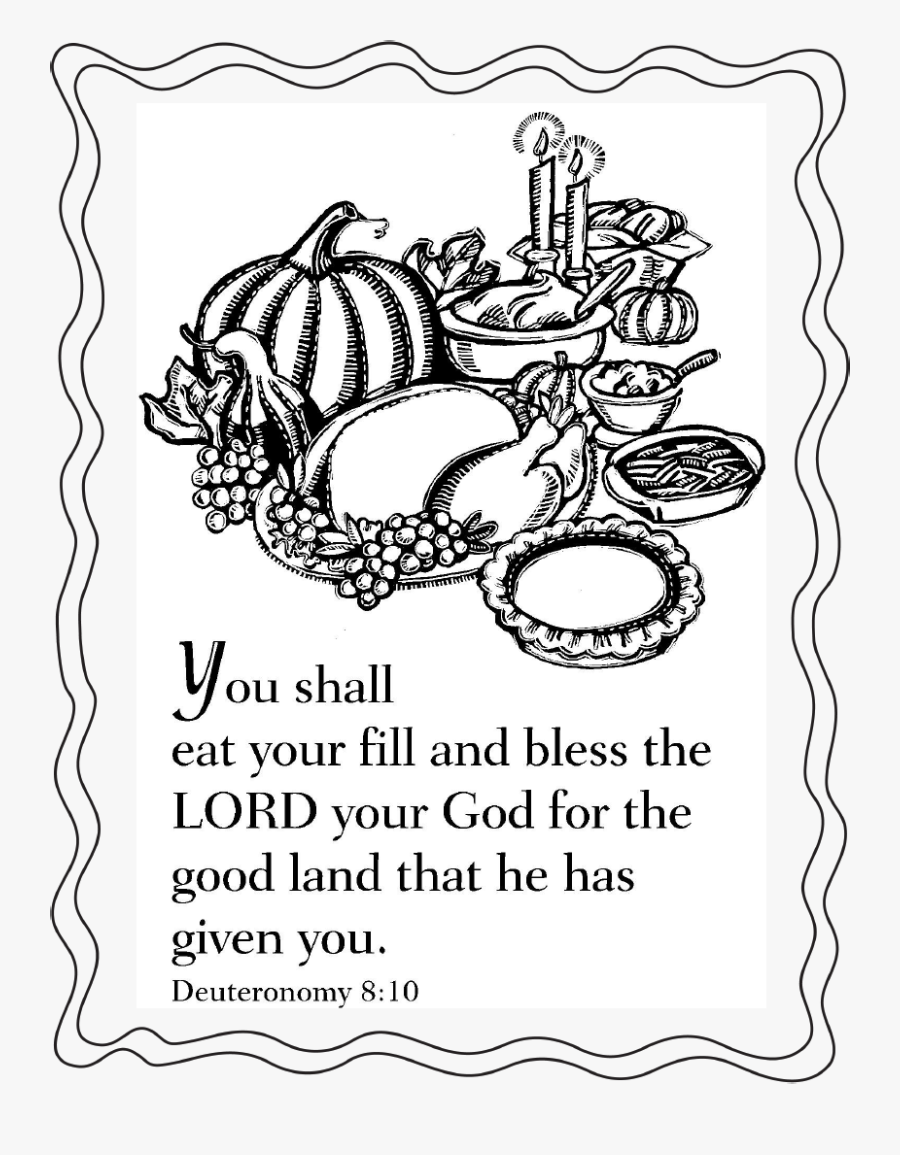 Scripture Thanksgiving Coloring Pages - Short Break The Rules Forgive, Transparent Clipart