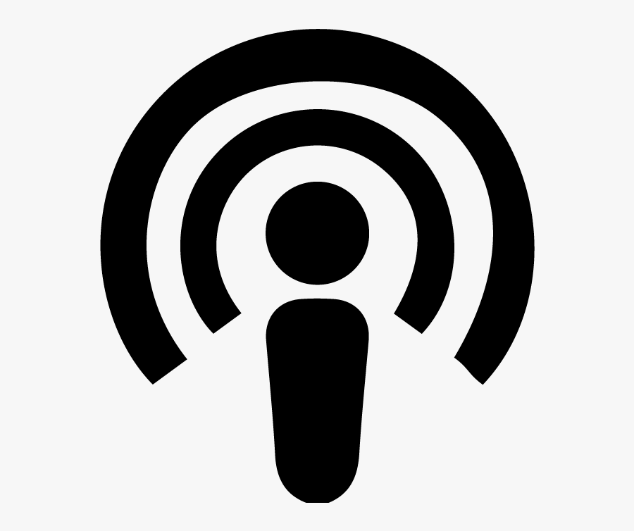 Black Podcast Logo Png, Transparent Clipart