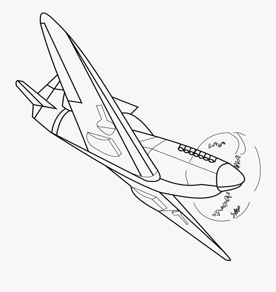 Ww Fighter Big Image - Airplane, Transparent Clipart