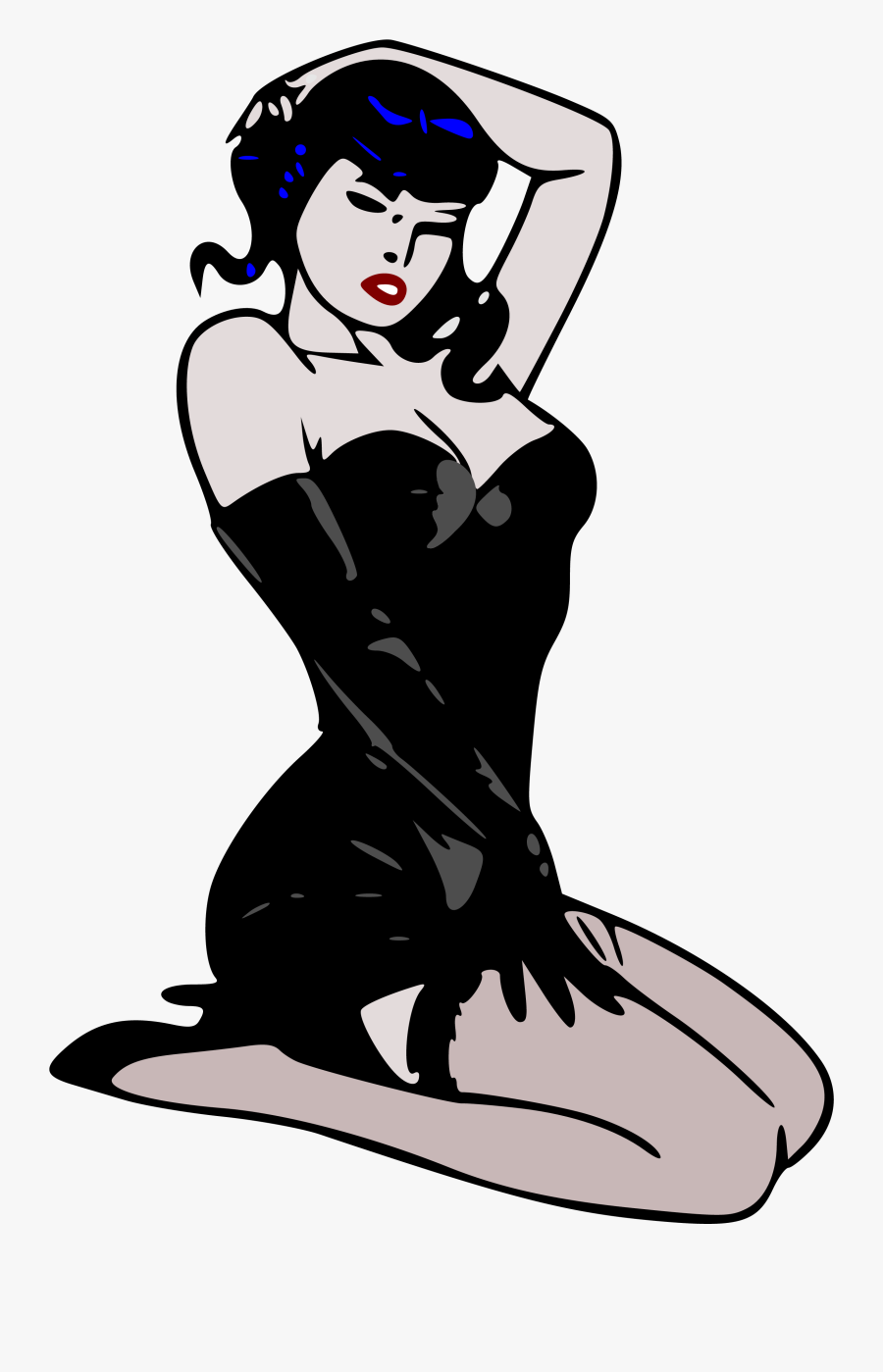Halloween Feeling Sexy In Black Lingerie With This - Hookers Clipart