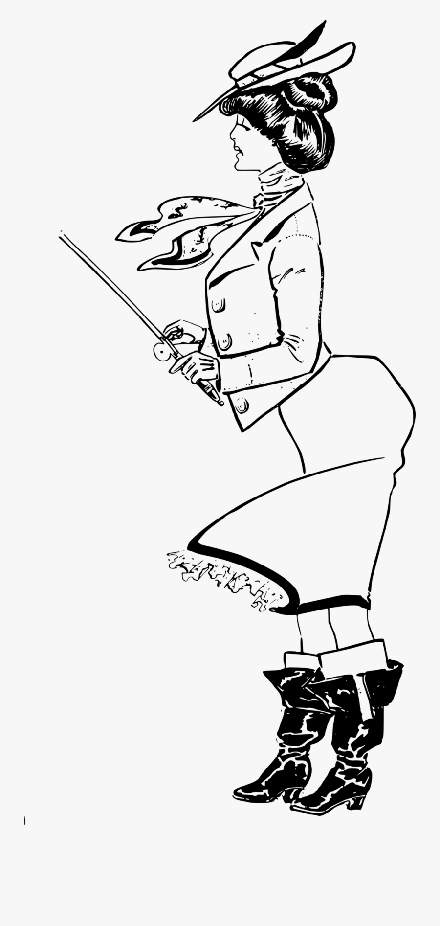 Sexy Lady In - Vector Graphics, Transparent Clipart