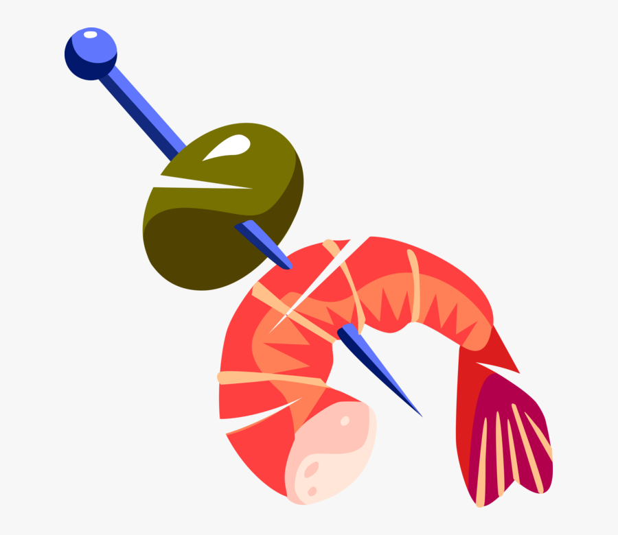 Prawn Shrimp And Olive, Transparent Clipart