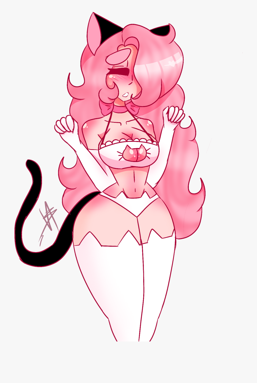 Moshiku"s Sexy Neko Outfit - Cartoon, Transparent Clipart