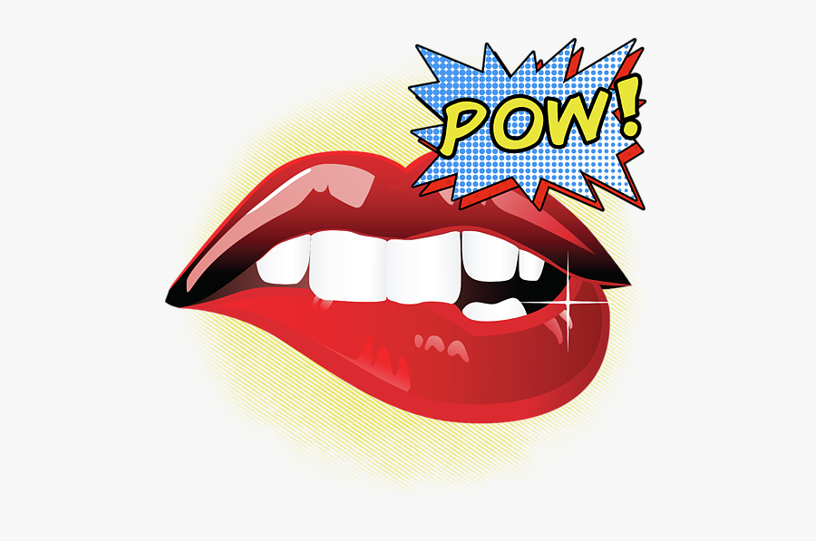 Lips Pop Art Png, Transparent Clipart