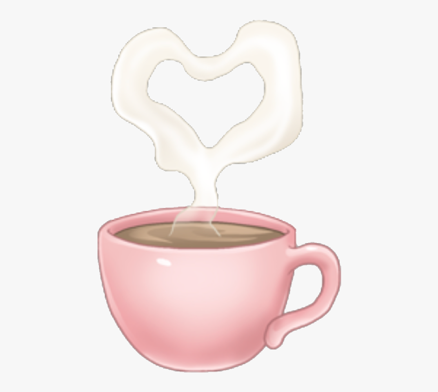 Arimoji Coffee Heart Pink Cute Tumblr Drink Sticker - Cup, Transparent Clipart
