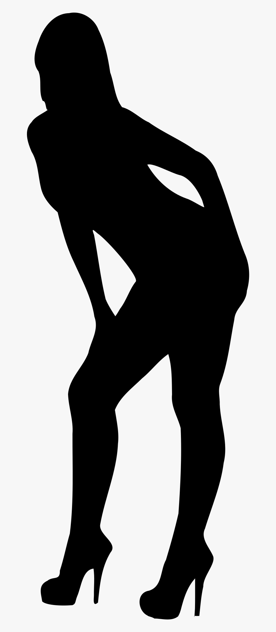 Clipart - Hot Woman Silhouette Clipart, Transparent Clipart