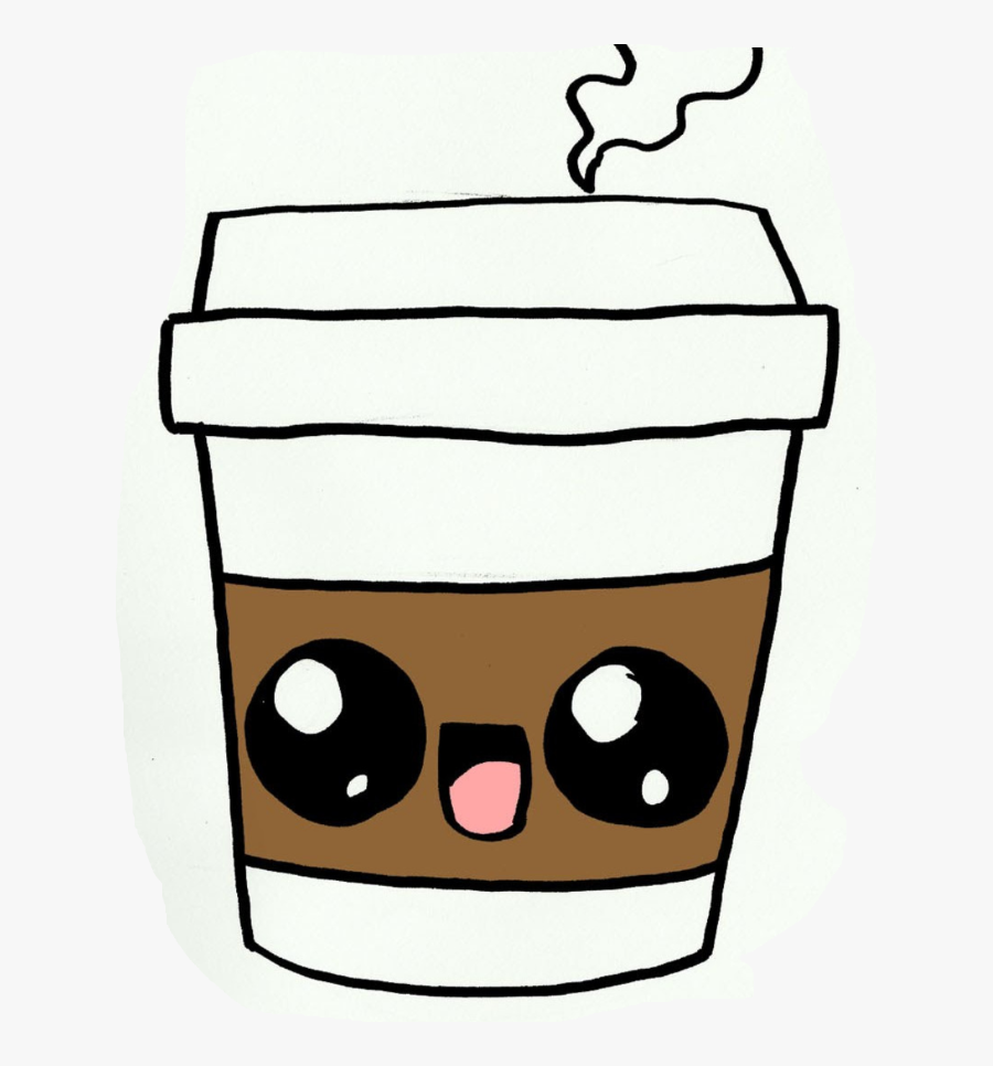 Hi My Name Is Super Cute Cup Of Coffee - Easy Drawings Of Starbucks, Transparent Clipart