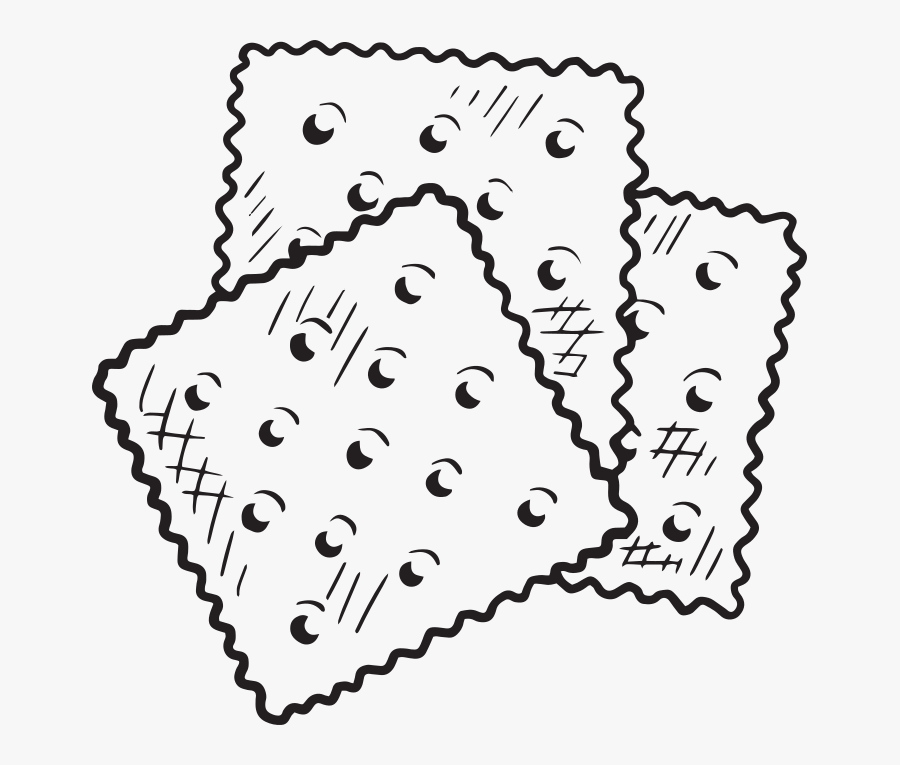 Crackers Black And White, Transparent Clipart