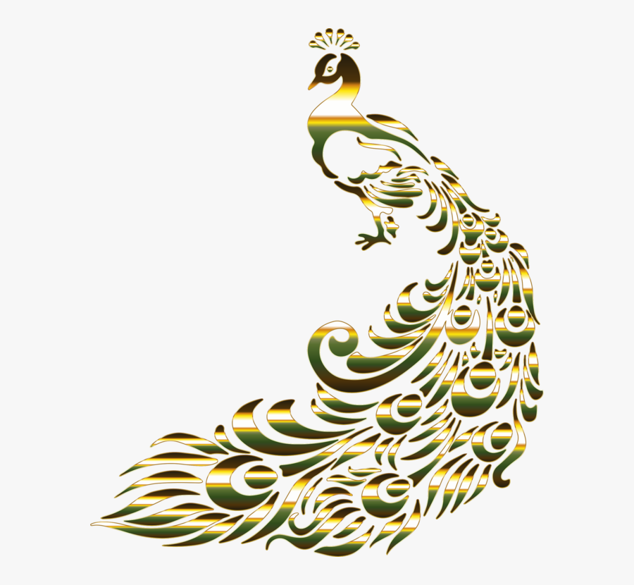 Pine Family,flora,leaf - Gold Peacock Feather Png, Transparent Clipart