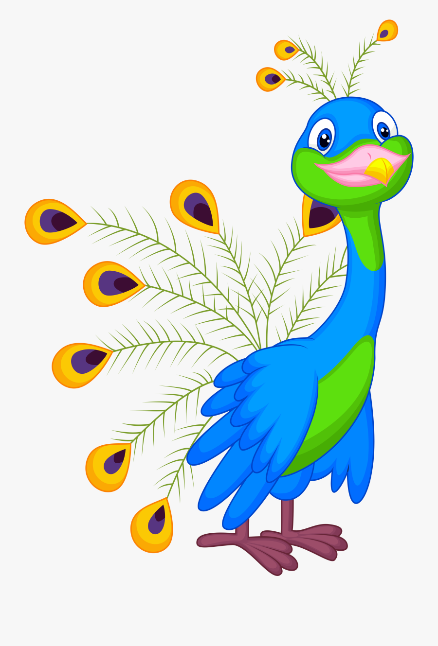 Ffa D Bcd - Free Cute Peacock Clipart, Transparent Clipart