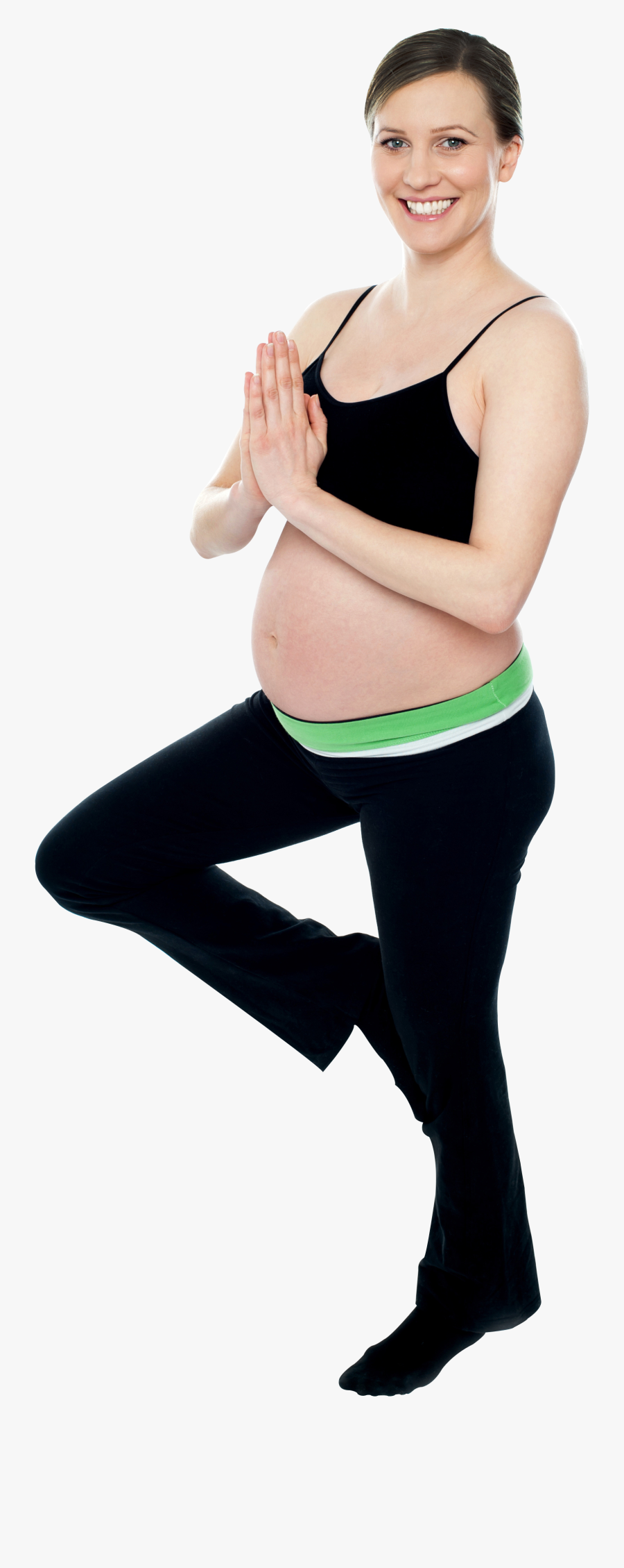 Pregnant Woman Exercise Png Image - Pregnancy, Transparent Clipart