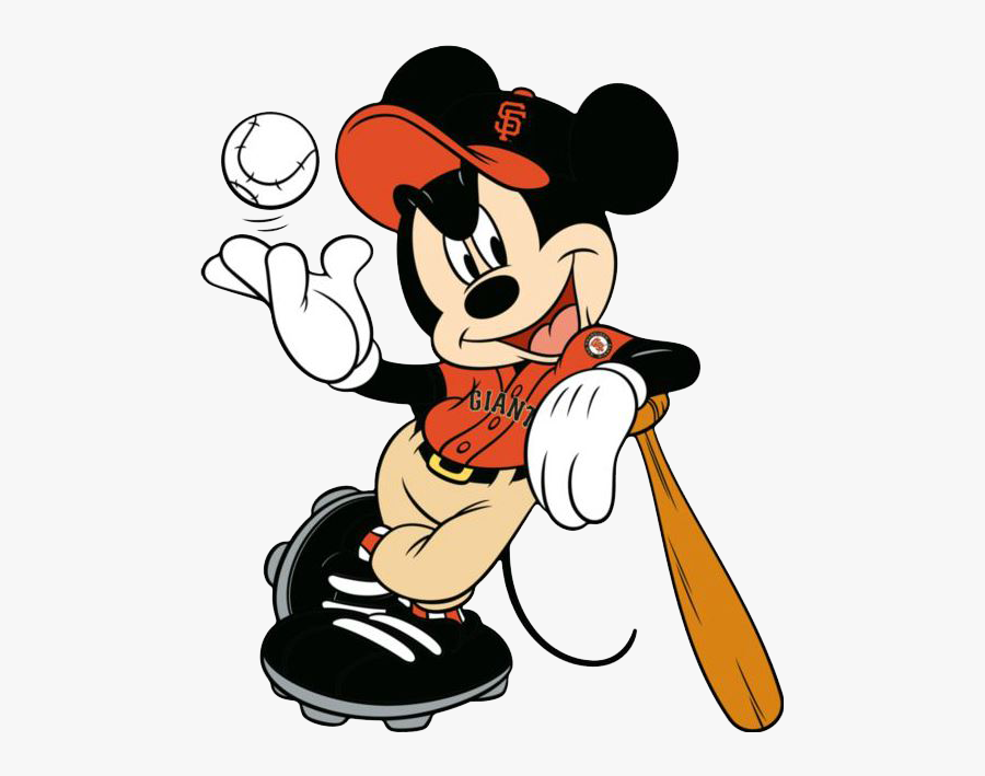 San Francisco Giants Clipart Suggest - Logo Baseball Mickey Mouse, Transparent Clipart