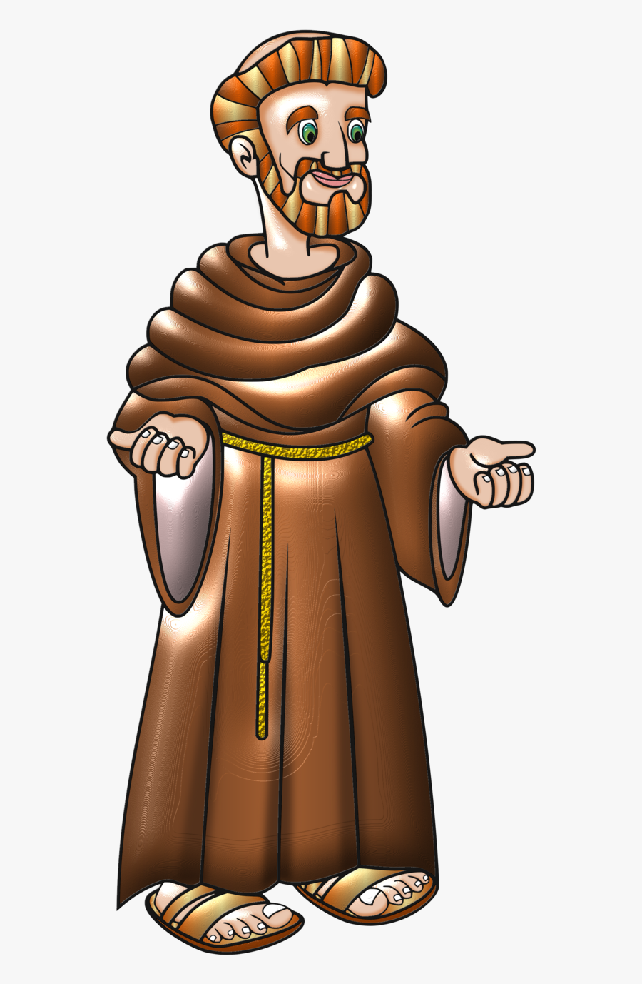 Clip Art As S Wood Tiger - San Francisco De Asis Clipart, Transparent Clipart