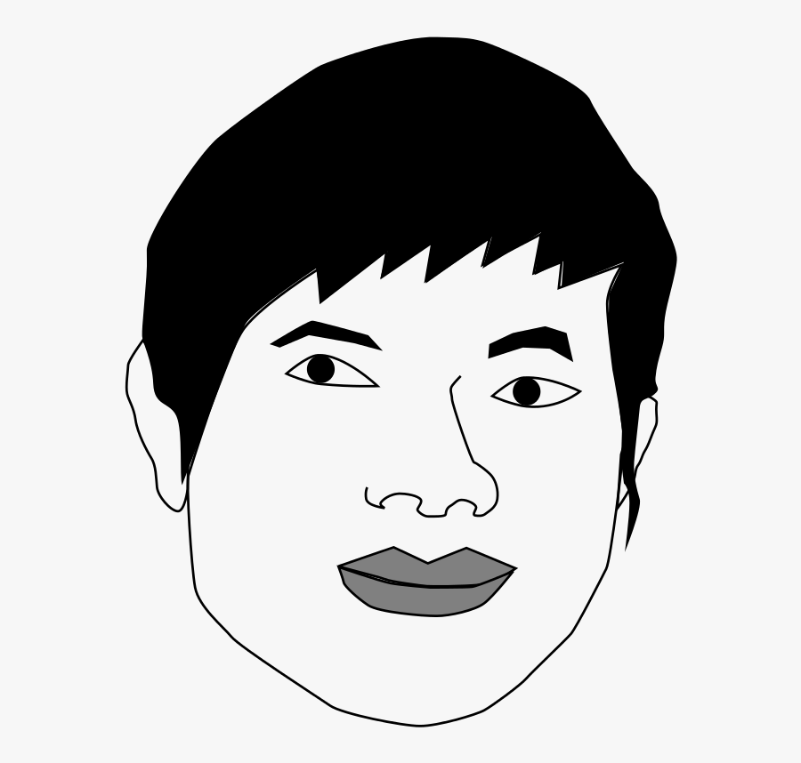 Asia Man - Asian Man Clipart Black And White, Transparent Clipart
