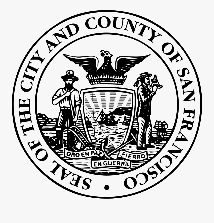 Clip Art San Francisco City Flag - San Francisco Government Logo, Transparent Clipart