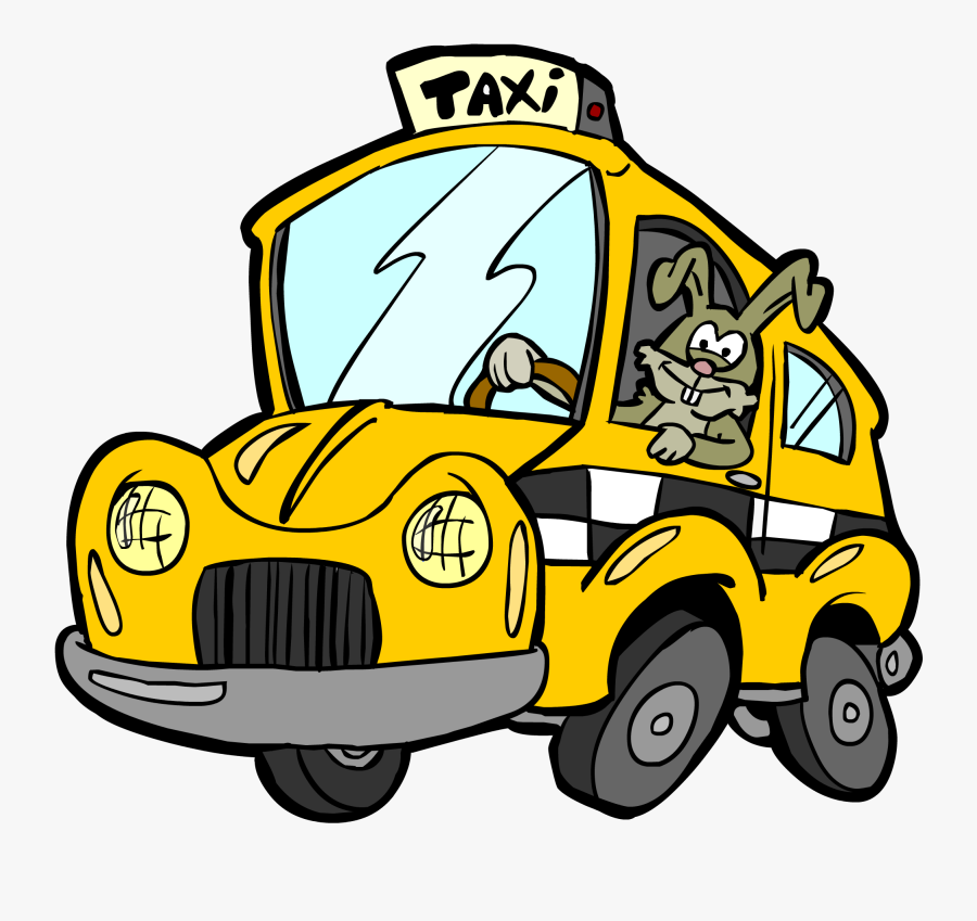 Transparent Taxi Sign Clipart - Taxi Cartoon, Transparent Clipart