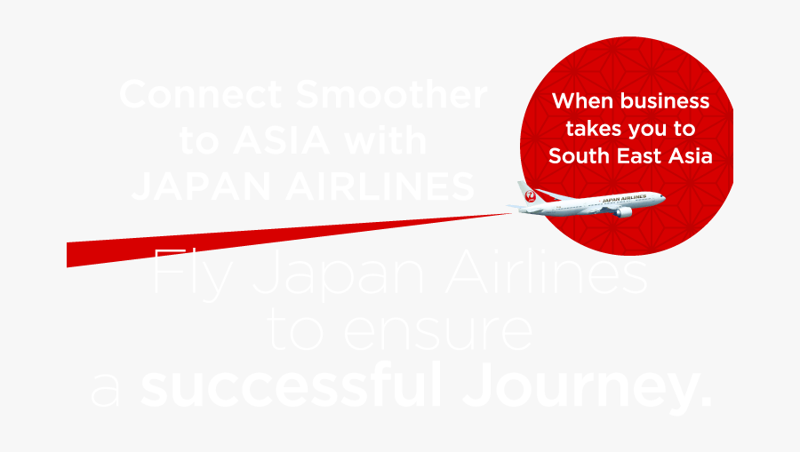 Connect Smoother To Asia With Japan Airlines / Fly - College Of North East, Transparent Clipart