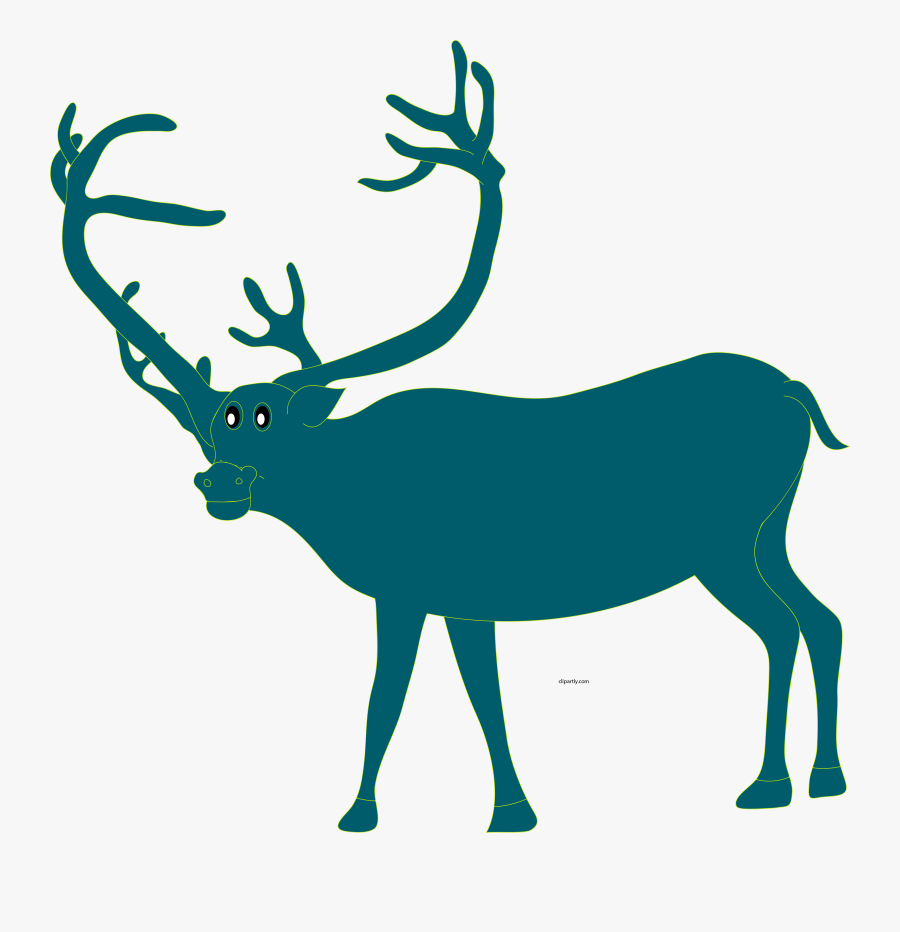 Christmas Deer Clipart Png - Encapsulated Postscript, Transparent Clipart